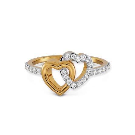 Harmony of Heart 14 KT Yellow Gold Lab Grown Diamond Ring