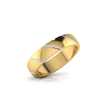 Ross 18 KT Yellow Gold Band for Men