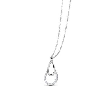 Allure Raindrop Platinum 950 Diamond Pendant