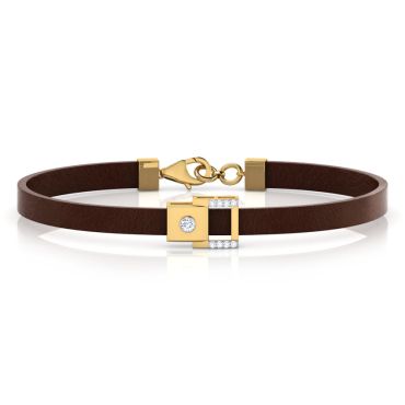 Melvin 18 KT Yellow Gold Diamond Bracelet for Men