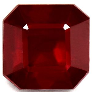 Composite 1.76 cts. Asscher Cut Ruby, A Quality