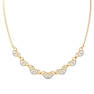 Evana 14 KT Yellow Gold Diamond Necklace