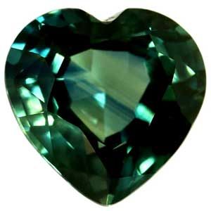 Untreated 0.96 cts. Sapphire Heart, AAAAA Quality