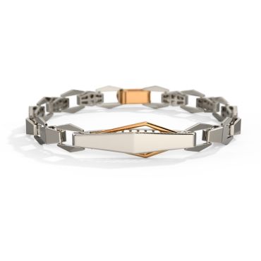 Liban 18 KT Platinum & Rose Platinum Wristlet For Men