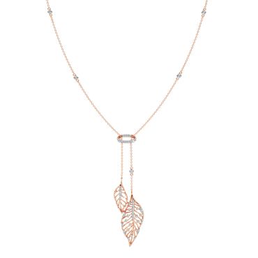 Sparkle Stardust 14 KT Rose Gold Diamond Necklace