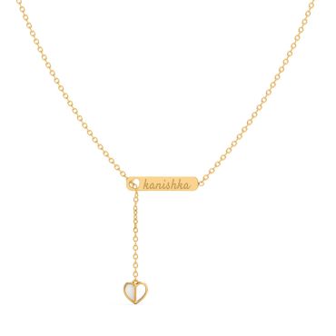Forever Love Personalised 14 KT Gold Necklace