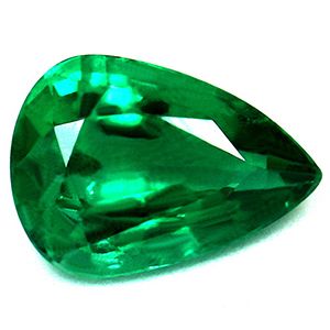 0.97 cts. Emerald Pear, AAAA Quality