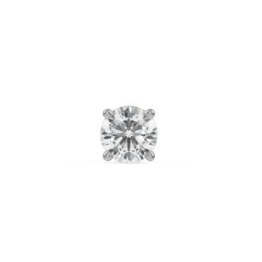 Avir Round Lab Grown Diamond Solitaire 14 KT with gold Studs for Men