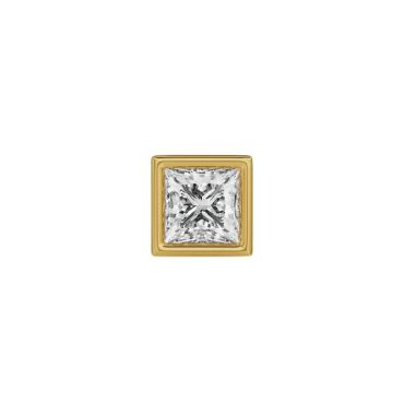 Lab Grown Diamond Solitaire Studs 14 KT with gold for Mens