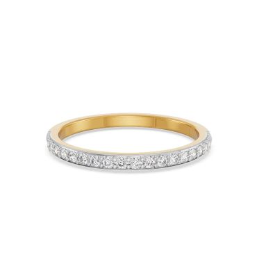Starry Night 14 KT Yellow Gold Lab Grown Diamond Band