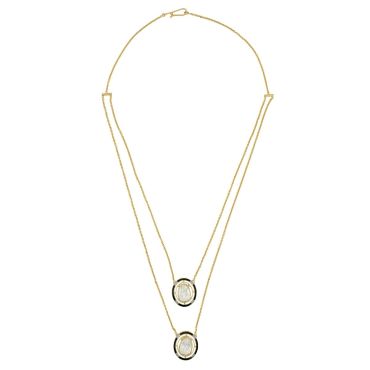 Moonlit Mirage 14 KT Yellow Gold Polki Necklace