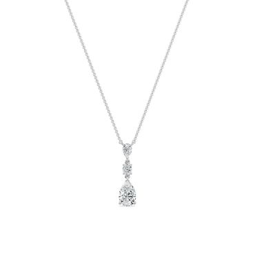 Pear Teardrop Lab Grown Diamond 14 KT with white gold Necklace