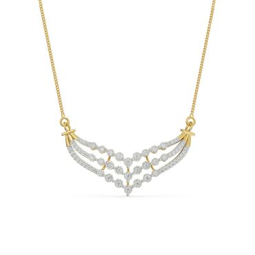 Teriza Lab Grown Diamond 14 KT with yellow gold Necklace