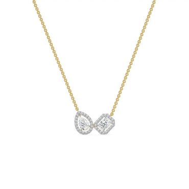 Toi Moi Lab Grown Diamond 14 KT with yellow gold Necklace