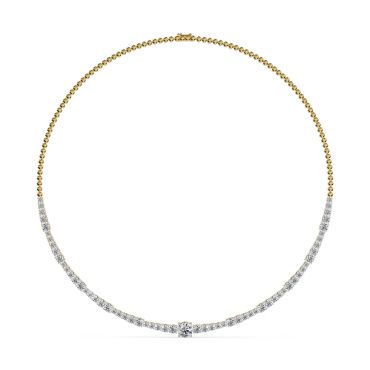Infinity Spark Lab Grown Diamond 14 KT with yellow gold Necklace