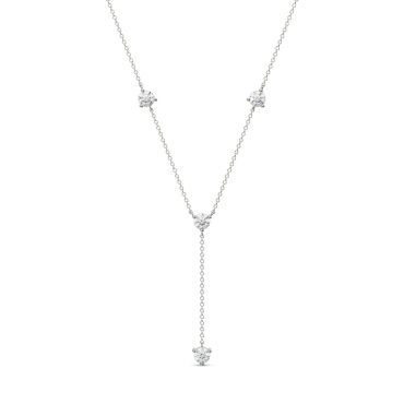 Golden Grace Y Lab Grown Diamond 14 KT with white gold Necklace
