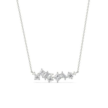 Twilight Shimmer Lab Grown Diamond 14 KT with white gold Necklace