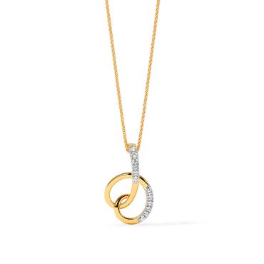 Maris 9 KT Yellow Gold Diamond Pendant