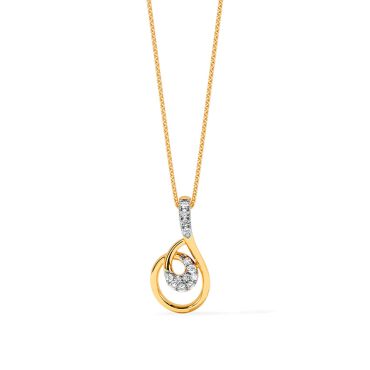Whimsy Shine 9 KT Yellow Gold Diamond Pendant