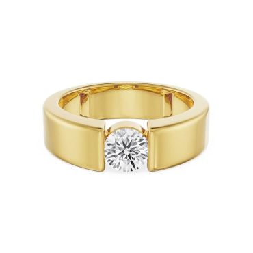 Buy Classic Engagement 18KT Yellow Gold Ring for Men