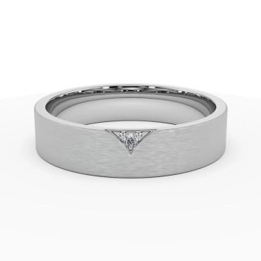 Sezz Lab Grown Diamond 14 KT White Gold Band