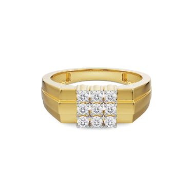 Arthur Lab Grown Diamond 14 KT Yellow Gold Ring for Men