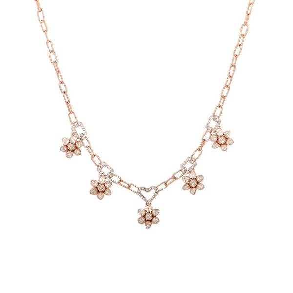 Cosmic Grace 18KT Yellow Gold Polki Necklace