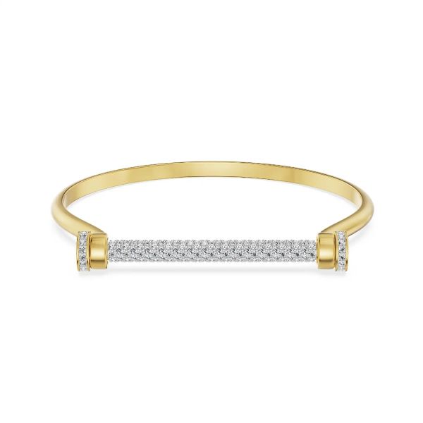 Orbit Glow Lab Grown Diamond 14 KT Yellow Gold Bracelet