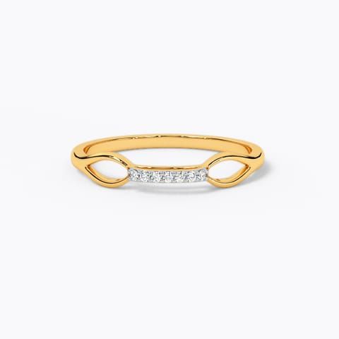 Swift Toss 9 KT Yellow Gold Diamond Ring